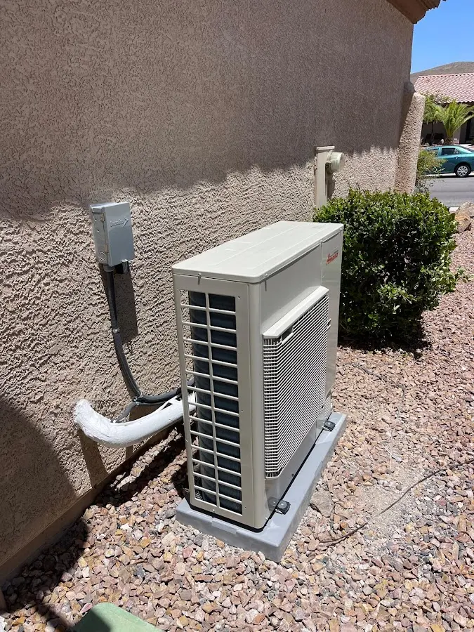 Residential air conditioning condenser unit in Norwalk